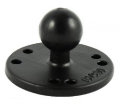 1" ball round base with amps pattern